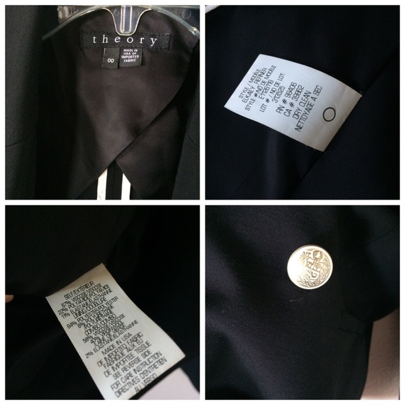 Theory timeless black blazer - Picture 8 of 8